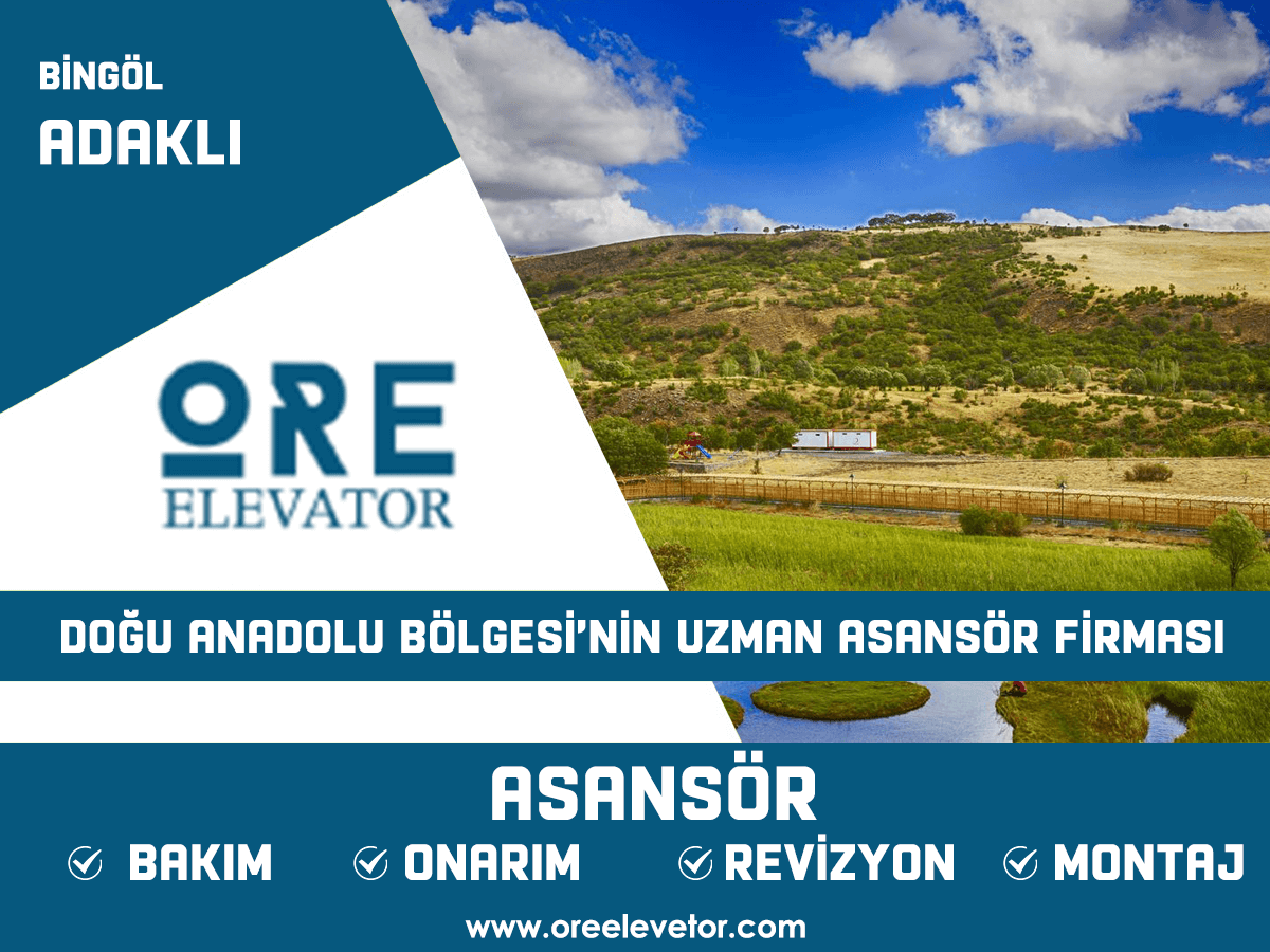 Bingöl - Adaklı Asansör Hizmetleri