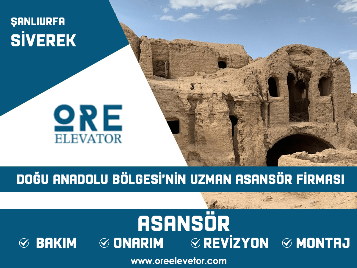 Şanlıurfa - Siverek Asansör Hizmetleri